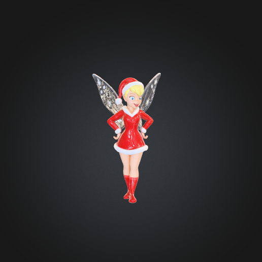 🎄 Christmas Tinkerbell Figurine・ STL File for 3D printing・Cults