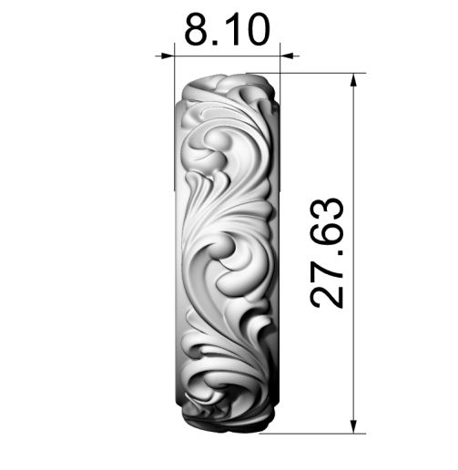 01-8.jpg Baroque Scroll Ring Ornamental Rococo Band 3D print model