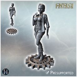 1-PREM-24.jpg Sexy woman in steampunk jumpsuit with short hair (10) - NSFW Girl Sexy Collectible Hentai RPG Hot Miniatures Female Tabletop