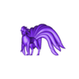 ninetales pose 2.stl Pokemon - Ninetales con 2 poses