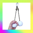 5.png OCR training  6cm balls - obstacle ninja warrior - hanging holds 6cm/2,3" ball balls - armlifting rock climbing  - file for 3D printing