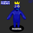 11111.png BLUE FROM ROBLOX RAINBOW FRIENDS | 3D FAN ART