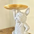 246DA92C-A610-41EF-8E5C-558EDEE636BA.jpeg Fichier STL FRENCH BULLDOG BUTLER WITH TRAY - KEY HOLDER - ORGANIZER - JEWELRY・Design à télécharger et à imprimer en 3D