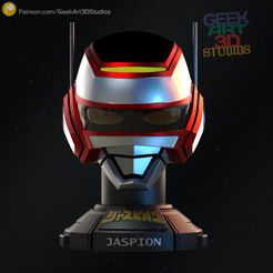 jaspion01.jpg Файл 3D Бюст Яспиона - Шлем・Идея 3D-печати для скачивания