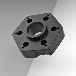 rendu.png Download free STL file Logitech G29 70mm Universal Steering Wheel Adapter • 3D printing design, Jocem