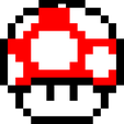 Red-Mushroom.png Pixel Mario Keychains