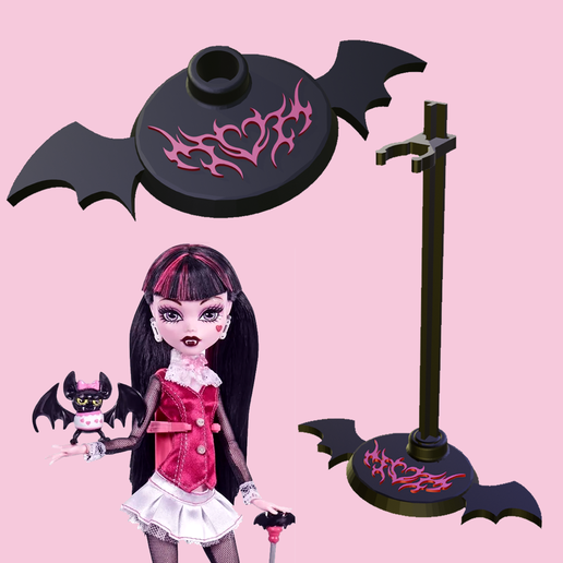 MONSTER HIGH DRACULAURA DOLL STAND