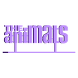 TheAnimals_Base.stl STL file 60's Band Logos (Bundled Deal)・3D printable model to download