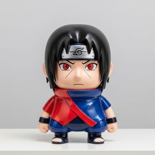 🌑 Chibi Itachi Uchiha – 3D Printable Ninja Collectible STL 3D model