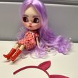 IMG_8183.jpg Cerchietto con coniglio per bambola Blythe