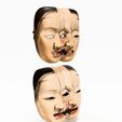 0020.jpg Japanese Dual Noh Mask toy