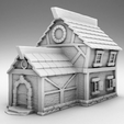 2.png Dark Middle Ages Architecture - cottage with attached barn