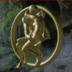 Rodinthekiss.png Rodin The Kiss Earings/Pendant