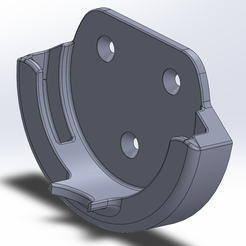 Mount-Model.png STL file Espresso Portafilter Wall Mount (Breville/Sage specific, 53mm)・3D print design to download
