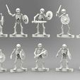 SkellSword1.JPG Free STL file Skeleton Warrior - 28mm wargames fantasy miniature V2 Redux・3D print object to download, BigMrTong