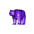 Low Poly Bear.obj Fichier STL Ours Low Poly・Design pour impression 3D à télécharger