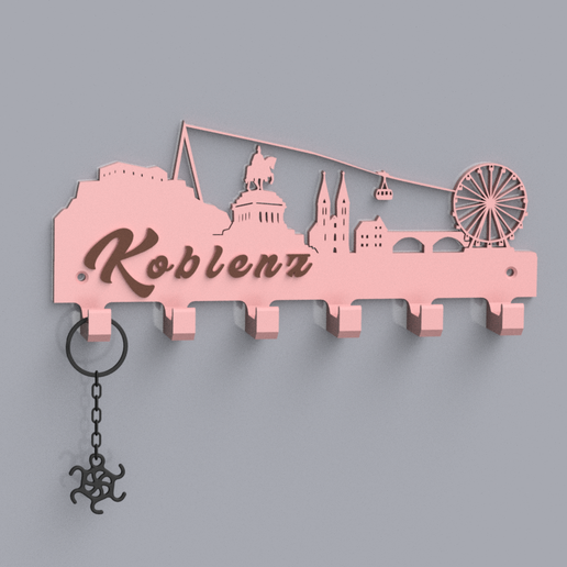 KOBLENZ KEY BOARD/KEY HOOK - 3D model önizlemesi