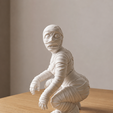 1223.png Funny Mummy Monster STL | Creepy Wrapped Creature | Halloween Shelf Figure | Spooky Decor STL
