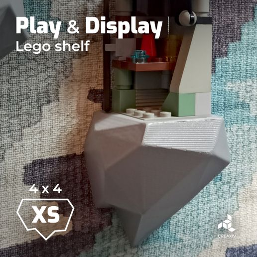 lego shelf - Rock XS 3D model
