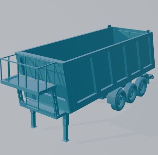 Tri-Axle Dump Semi Trailer – Heavy Duty Construction Trailer STL