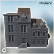 4.jpg Set of three stone multi-storey buildings with side staircase (23) - Modern WW2 WW1 World War Diaroma Wargaming RPG Mini Hobby