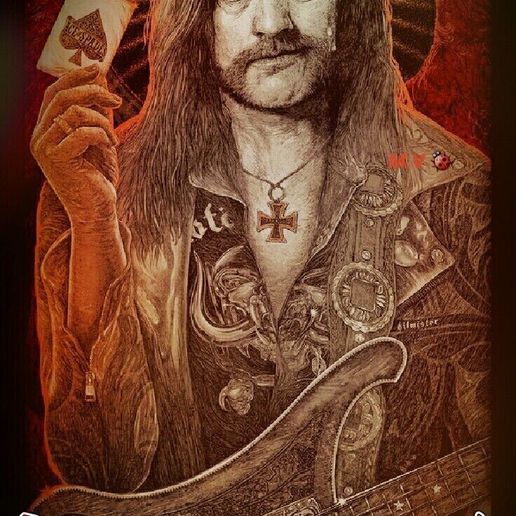 Saint lemmy ace of spades 3D model