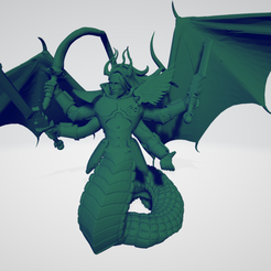 Daemon_Fulgrim_V2.png Free STL file Fulgrim - Daemon Prince・Object to download and to 3D print, Schrodynger