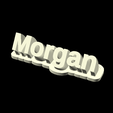 Morgan.png 3D Nameplate STLs for US first names