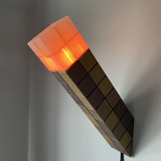MINECRAFT TORCH LED POLE 3D model