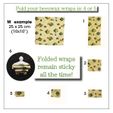 PPT_1-_fold-your-wrap_turthe_LP.jpg Beeswax wrap holder - Turtle low-poly Design for 3 wraps S, M & L