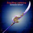 2.jpg Engulfing Lightning From Genshin Impact - Fan Art 3D print model