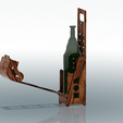 Bottle-holder-03 v17-04.png Elegant wine box vertical Bottle d80x330 mm holder wbh-03 for 3D print model