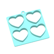 5.png Candy Heart Cookie Cutters | 7-Single Cutters & 3-Multi Cutters Included | STL File