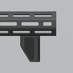 3.png STL file M-lok hand stop・3D printer design to download