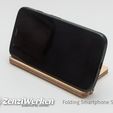 534d1e6edf9590be74bc5c9b463ec5c8_display_large.jpg Free STL file Folding Smartphone Holder cnc/laser・3D print design to download