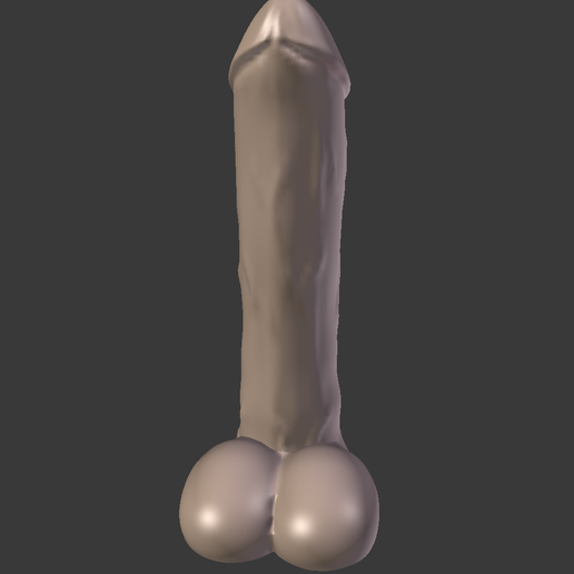 Dildo with balls - 3D model önizlemesi