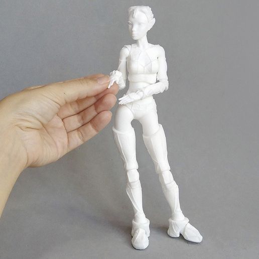 022 lantea _nylon laser.jpg Datei STL Jointed Doll "Lantea"・Design für 3D-Drucker zum herunterladen, Shira