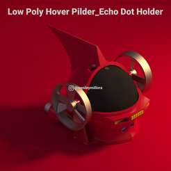 LPHP_03.png Fichier STL Support Low Poly Hover Pilder_Echo Dot (4th & 5th Gen)・Plan imprimable en 3D à télécharger