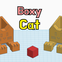 Frame_12.png Fichier STL gratuit Boîte à chat Boxy・Design pour imprimante 3D à télécharger, Eunny