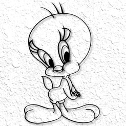 project_20230217_2037583-01.png Looney Toons Tweety Bird Wandkunst Looney Toons Wanddekoration