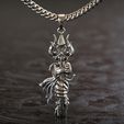 1.jpg Shiva Trishul Pendant with Damru