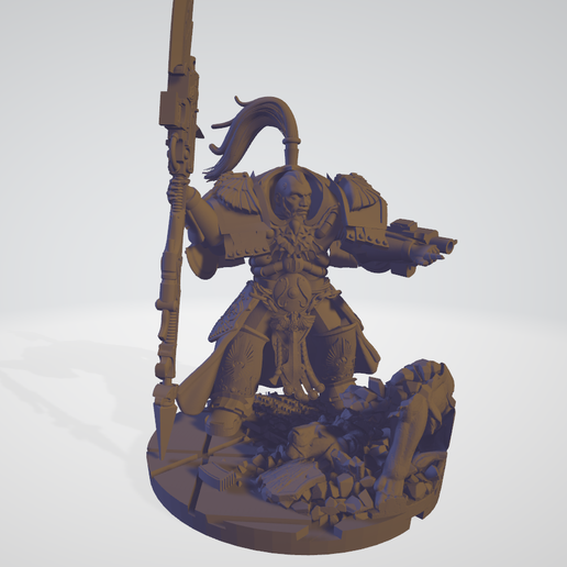 Shield-Captain in Chonky Armour 3D model
