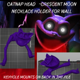 MonsterCatnap88.png Nightmare Catnap Poppy Playtime Chapter 3 Necklace holder wall decor / monster catnap decor /wall mount