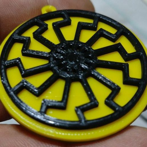 Schwarze Sonne Black Sun Key Chain 3D model