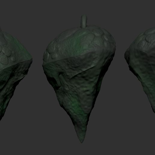 Magic stone shape earring 3d print 3D model