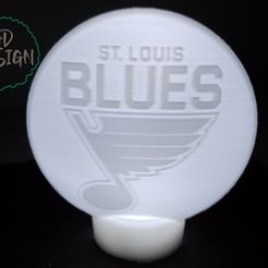 IMG_20230505_102349031.jpg Файл STL Сент-Луис Блюз HOCKEY PUCK LIGHT・Шаблон для 3D-печати для загрузки