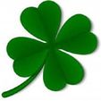 trevo1.jpg shamrock keychain, 3 models