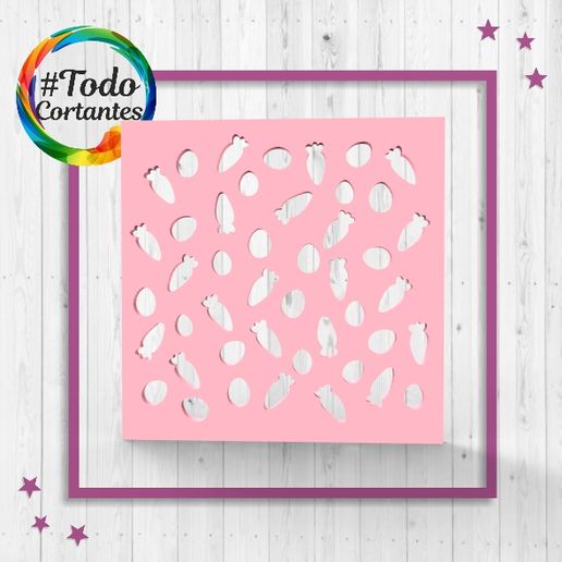 Texture/ Stencil Easter 3D model