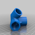 4WayElbowPyramid.png Free STL file Pyramid Elbows & Topper, 1/2 Inch PVC Pipe Fitting Series #HalfInchPVCFittings・3D print design to download