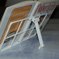 Capture d’écran 2018-04-24 à 15.04.36.png Free STL file Book Stand (also suitable for large and heavy books)・Template to download and 3D print